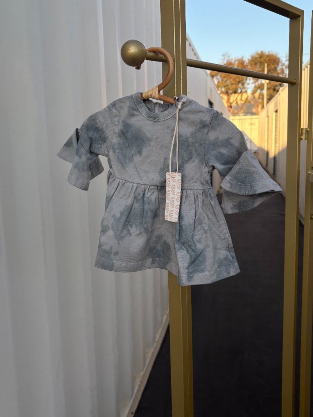 NWT Bohemian Mama Littles Organic Cotton Tie Dye Dress 0-3M